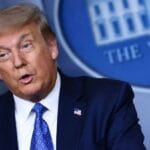 US President Donald Trump discussing high tariffs policies on Indian goods due to Russian oil purchases.